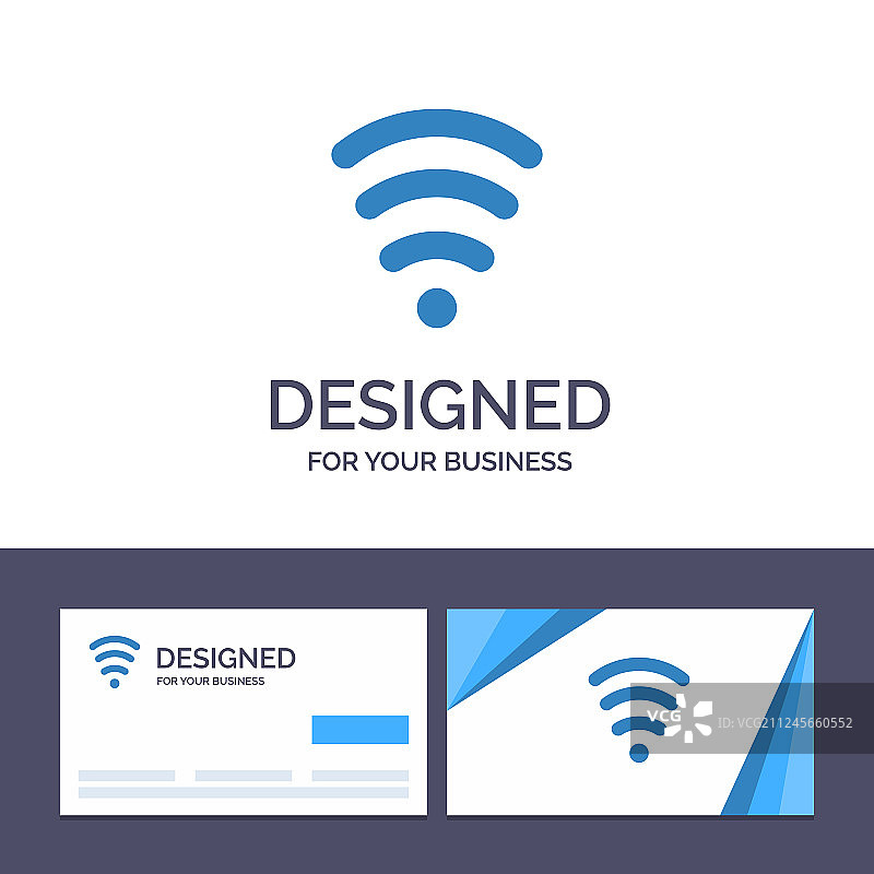 创意名片和标志模板wifi图片素材