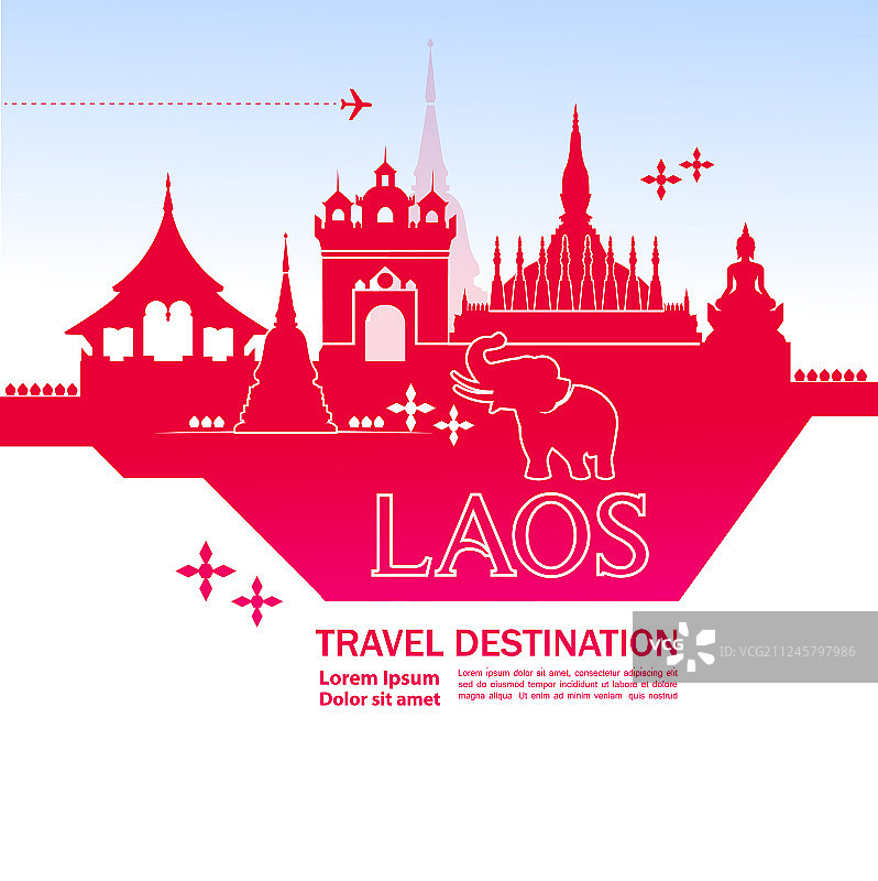 老挝旅游目的地图片素材
