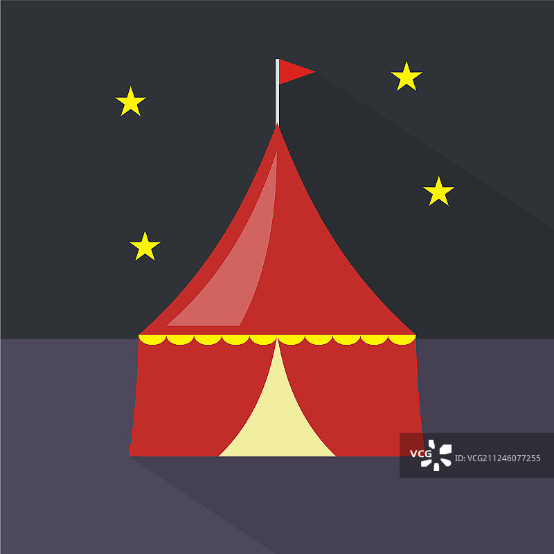 马戏团帐篷图标集大图标平面设计图片素材