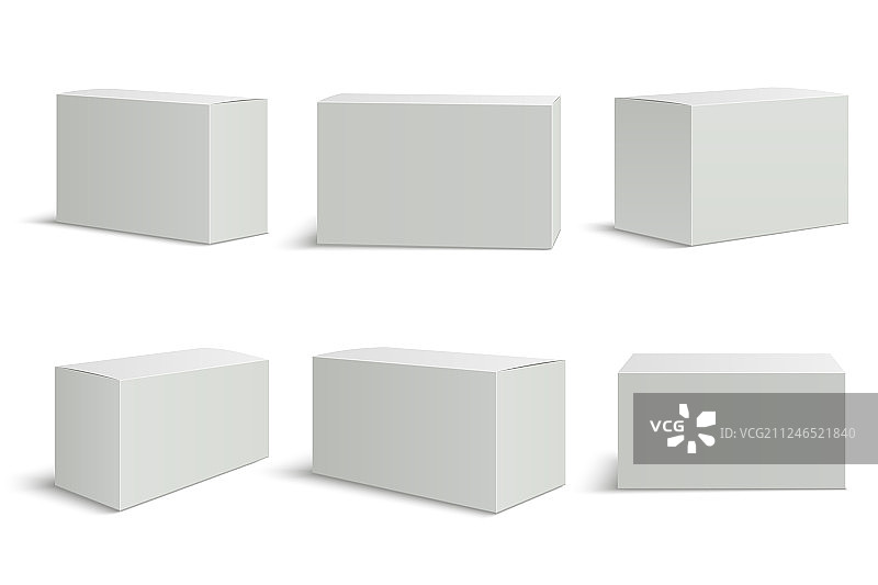 白盒模板空白医疗盒3d图片素材