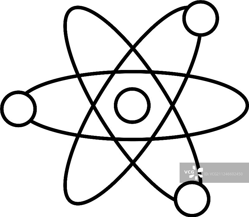 原子分子孤立图标图片素材