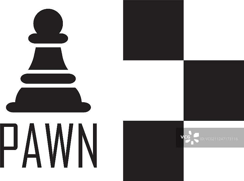 国际象棋标志概念与棋盘国际象棋黑图片素材