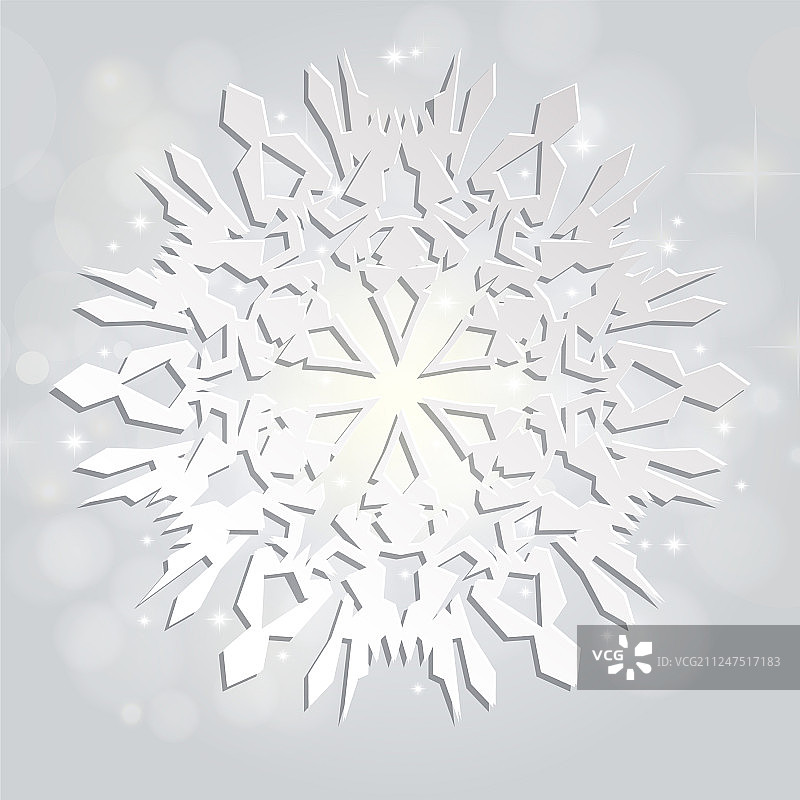 圣诞的背景是白色的雪花图片素材