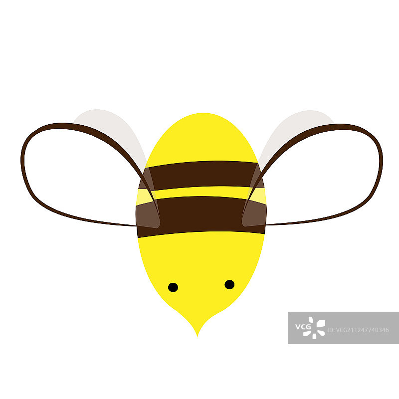 蜜蜂标志或图标设计涂鸦手绘图片素材