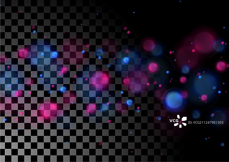 蓝紫发光散光粒子图片素材