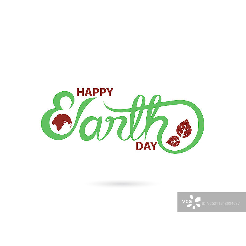 绿色快乐地球日排版设计图片素材