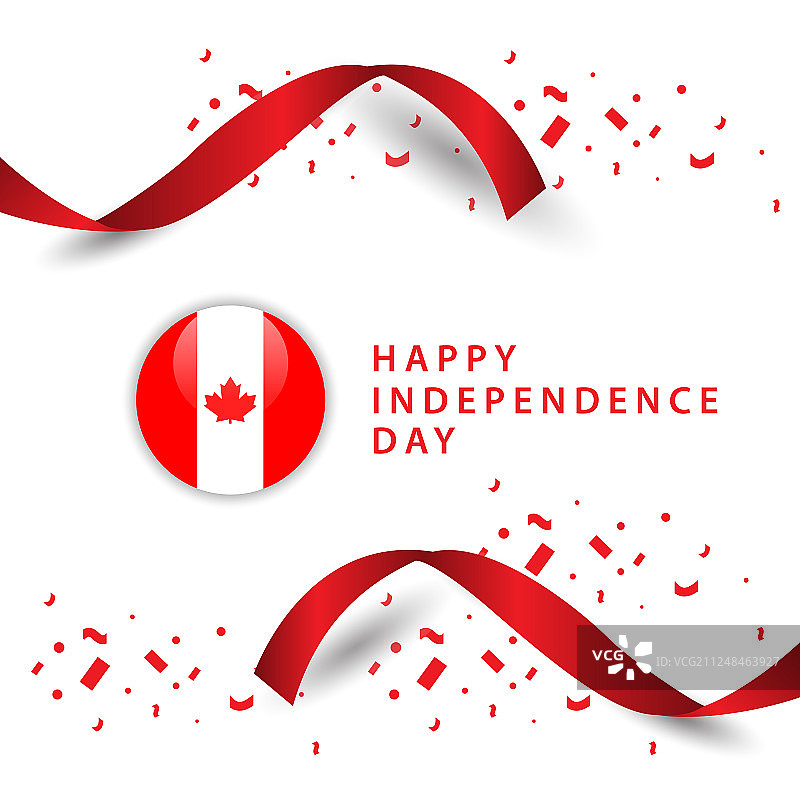 快乐加拿大独立日模板设计图片素材