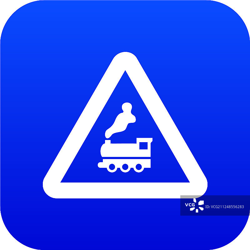 警告标志铁路过街无障碍物标志图片素材