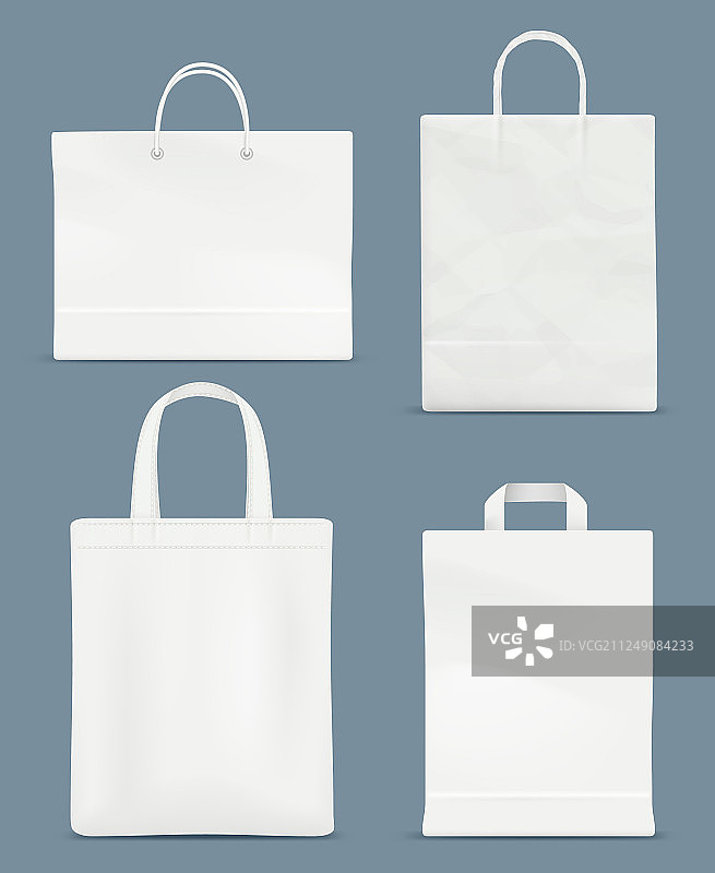 购物袋模型纸处理塑料纸图片素材