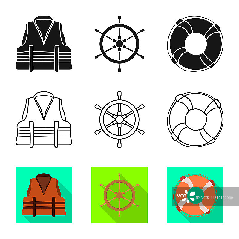 孤立对象旅行和航海符号图片素材