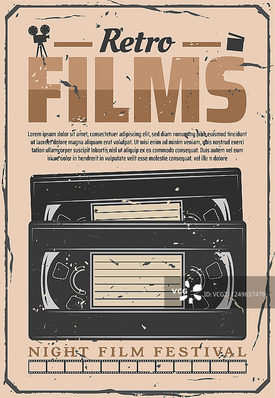 VHS视频复古电影数字化图片素材