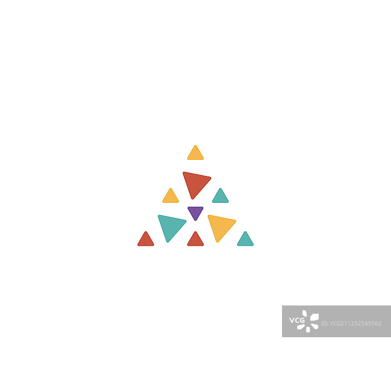 三角标志设计独特现代图片素材