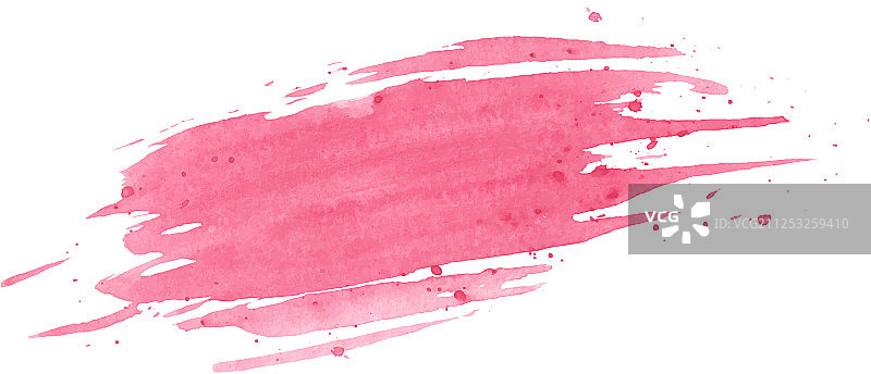 手绘粉色水彩纹理孤立图片素材