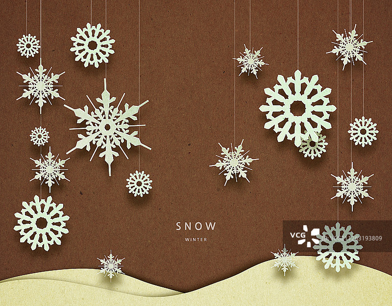 纸，纸艺术，雪，冬天图片素材
