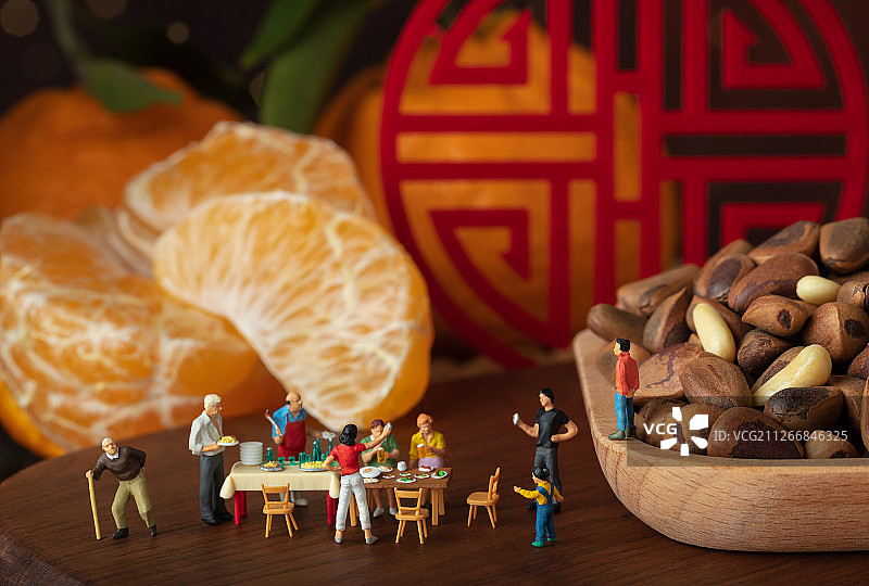 春节中秋年夜饭家庭团圆图片素材