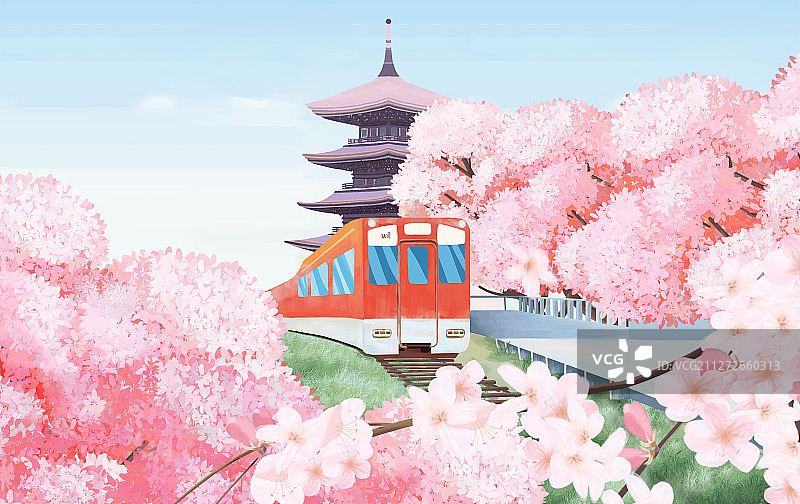 赏樱季节图片素材