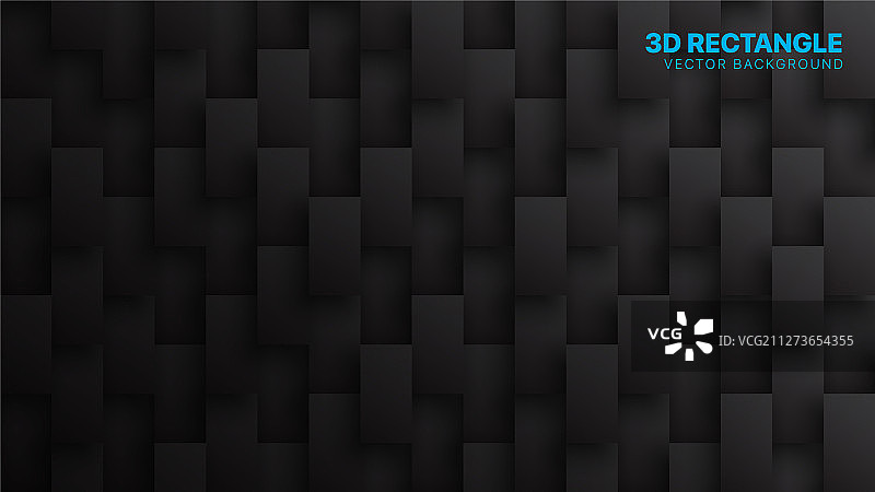 3d矩形块概念技术深灰色图片素材