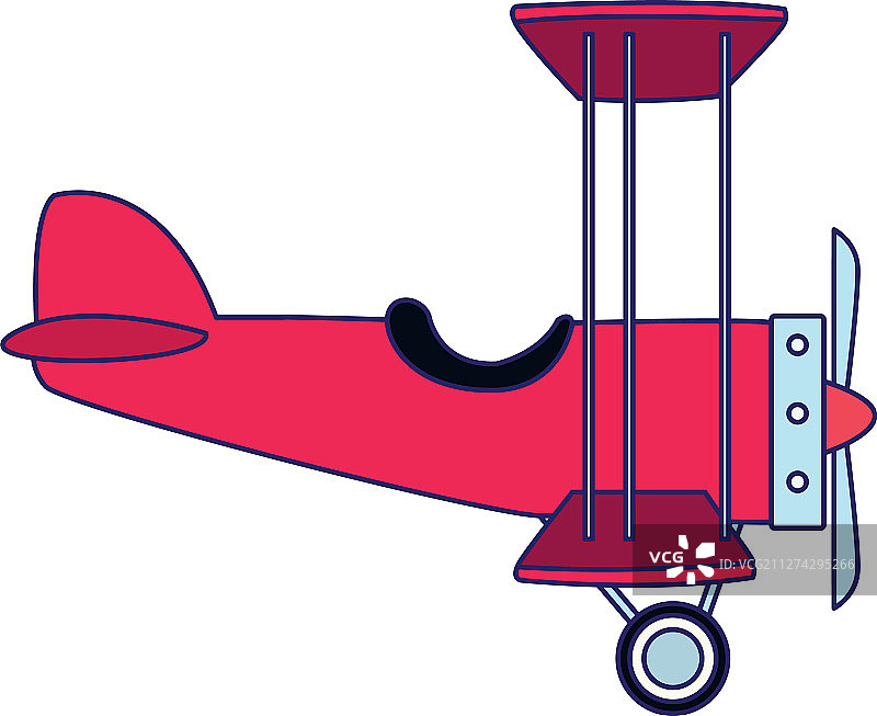 轻型飞机图标平面设计图片素材
