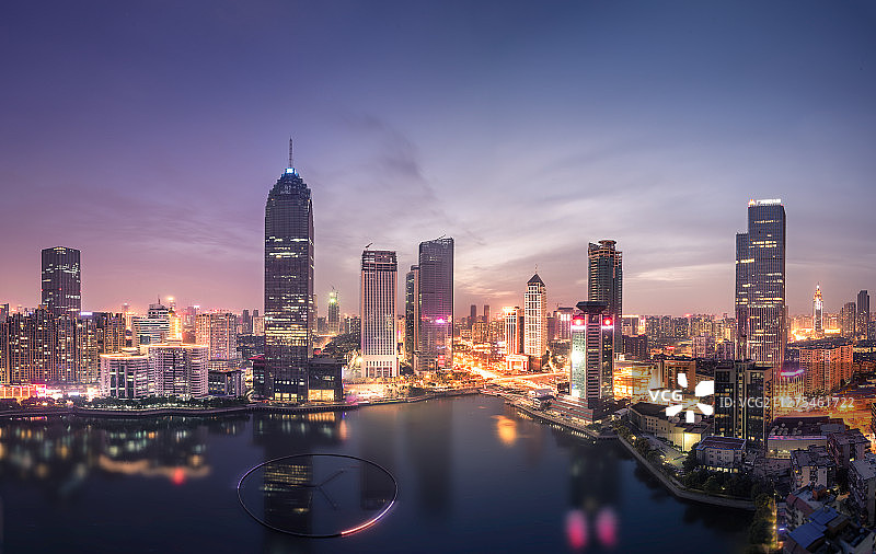 武汉城市风光之汉口西北湖街图片素材