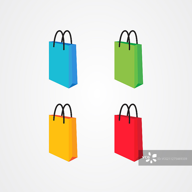购物袋图标标志设计的网上商店图片素材