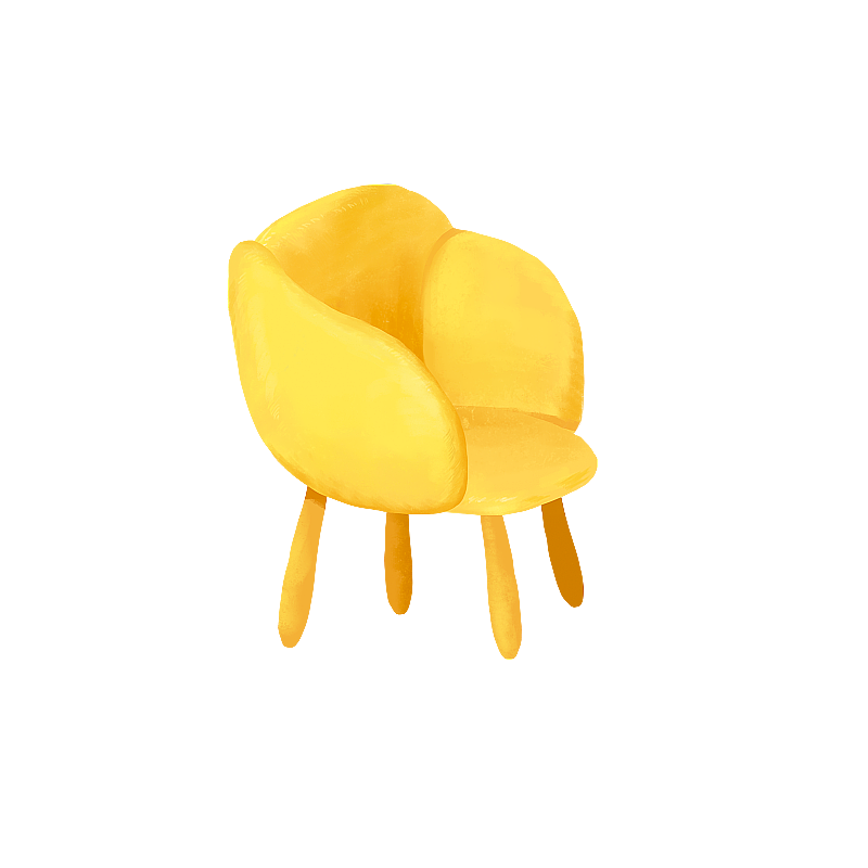 黄色椅子图片素材