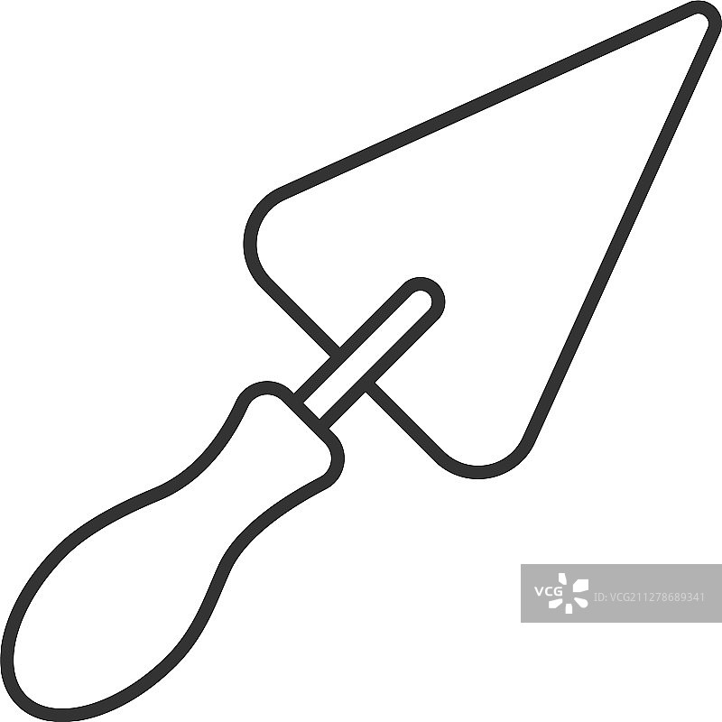 三角铲线形图标图片素材
