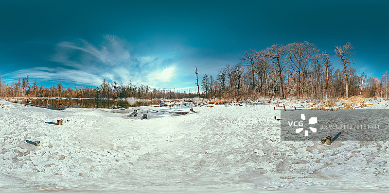 冬季吉林省长白山魔界景区VR全景图片素材