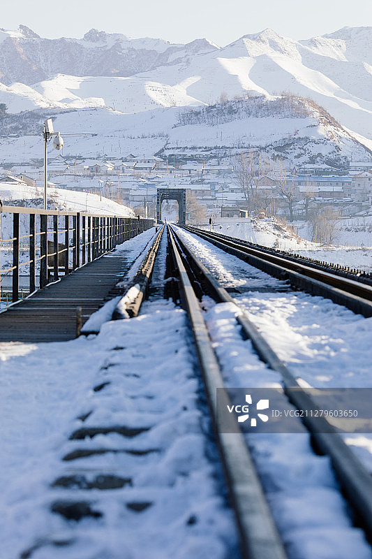 中朝边境 吉林集安冬季图片素材