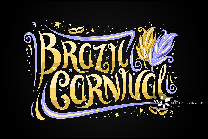 巴西狂欢节贺卡图片素材