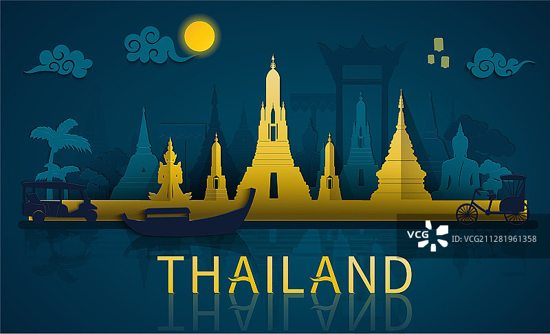 泰国旅游著名地标图片素材