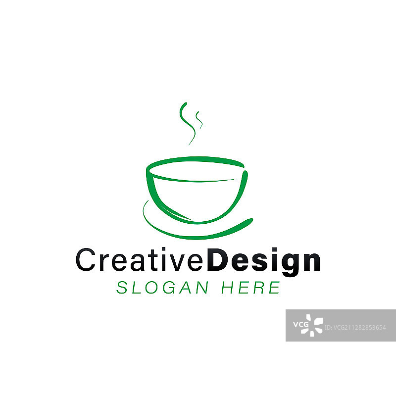 单线碗logo创意灵感logo设计图片素材