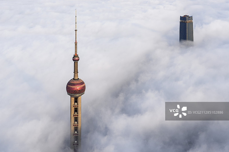 上海平流云图片素材