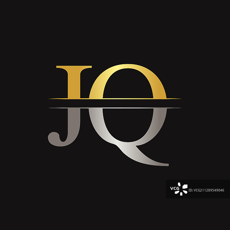 Jq字母型标识设计模板抽象图片素材