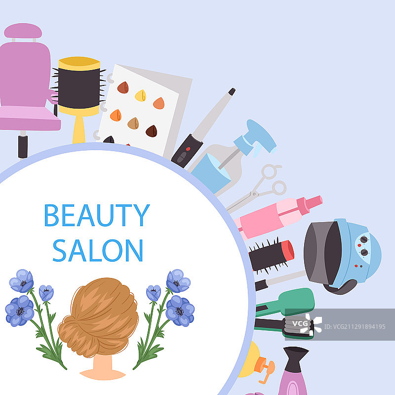 美容院、理发店、理发馆、化妆品店图片素材