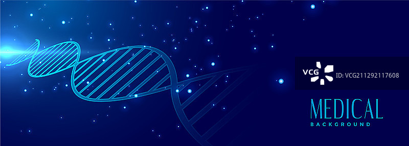 DNA标志医疗保健横幅设计图片素材