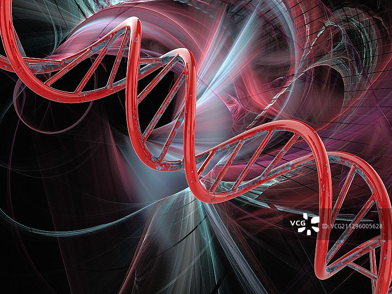 DNA分子模型图片素材