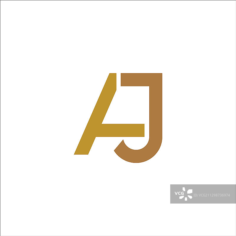 首字母aj或ja标志设计模板图片素材