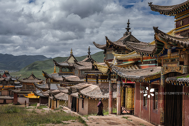 青海果洛藏族风光图片素材