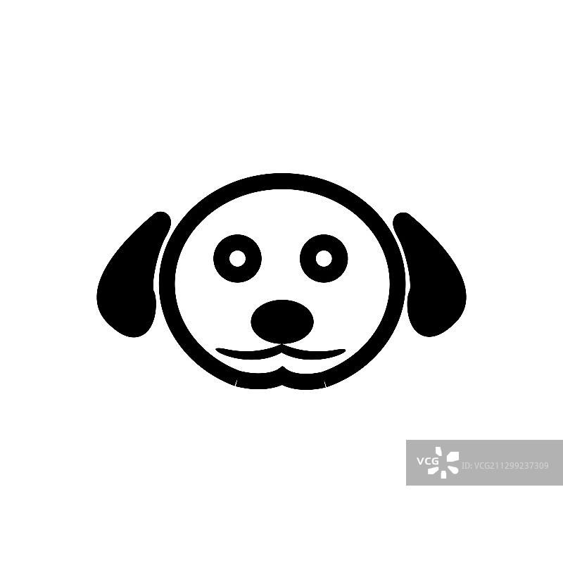 宠物店标识设计概念小狗图片素材