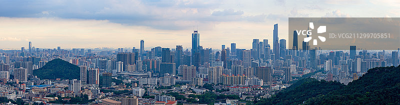 广州CBD城市风光全景图片素材