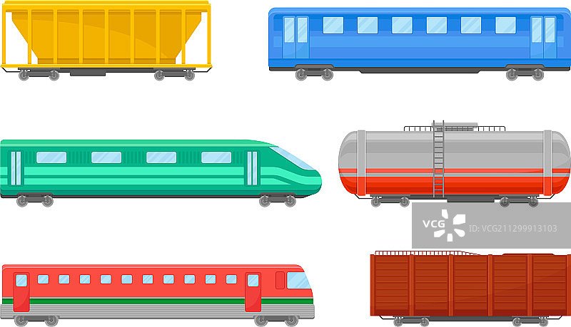 铁路运输和火车车厢图片素材