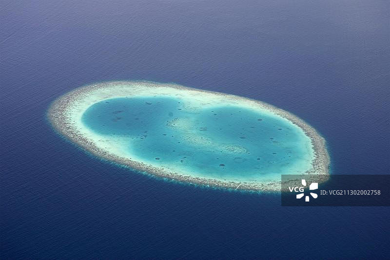 马尔代夫的环礁图片素材