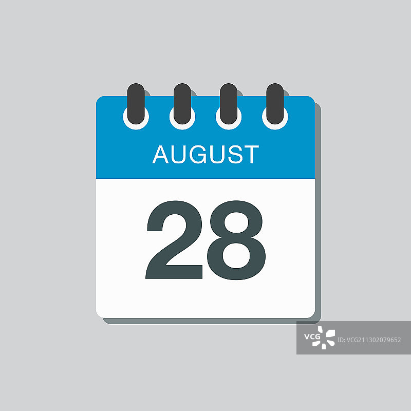 日历图标日每年8月28日日期天图片素材