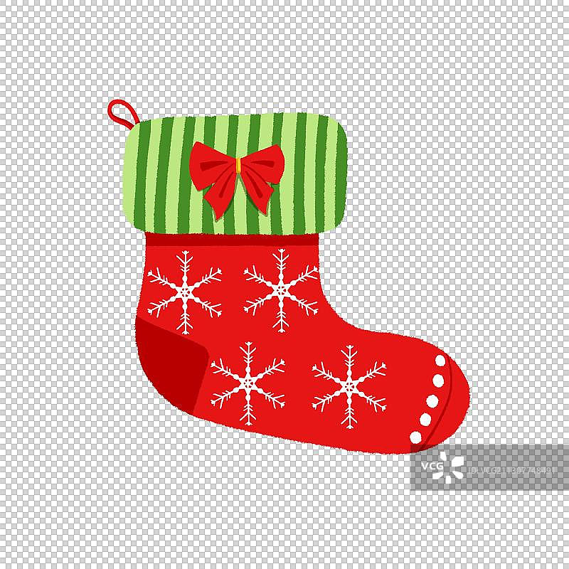 红色圣诞袜图片素材