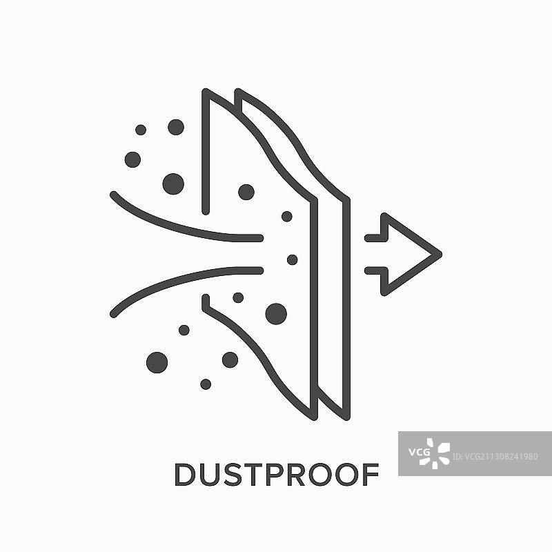 Dustproflat线图标轮廓图片素材
