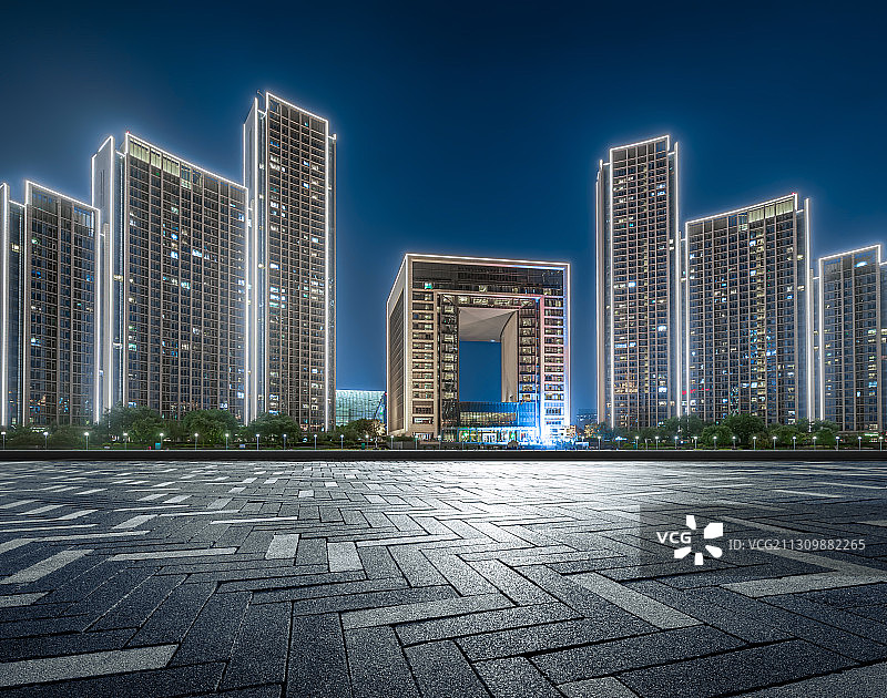 天津城市建筑地板背景图片素材