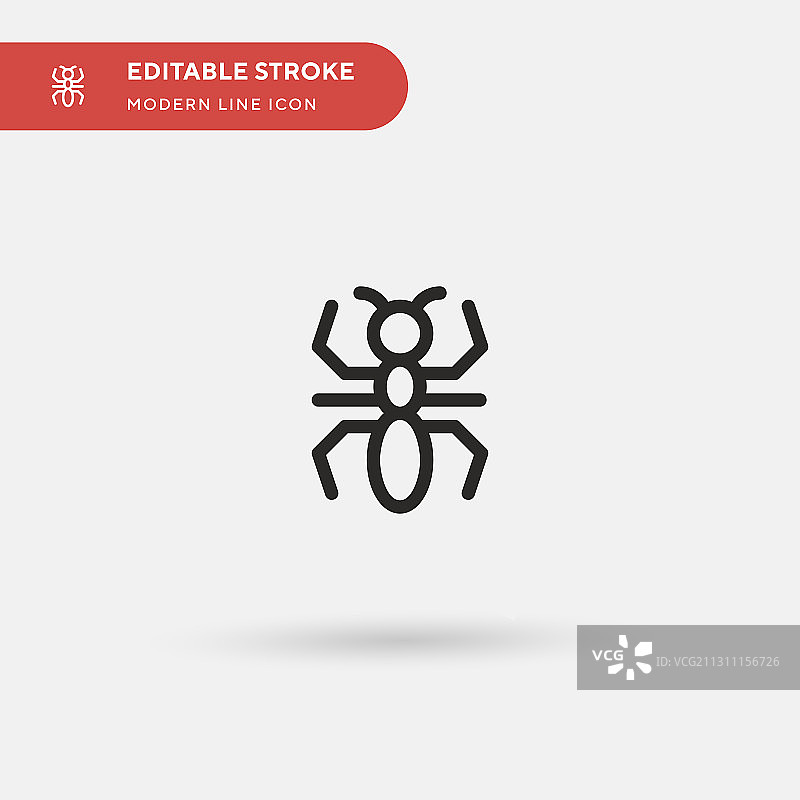 蚂蚁简单的图标符号设计图片素材