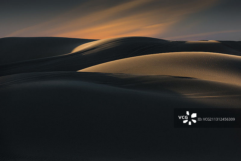 内蒙古阿拉善沙漠晨光图片素材