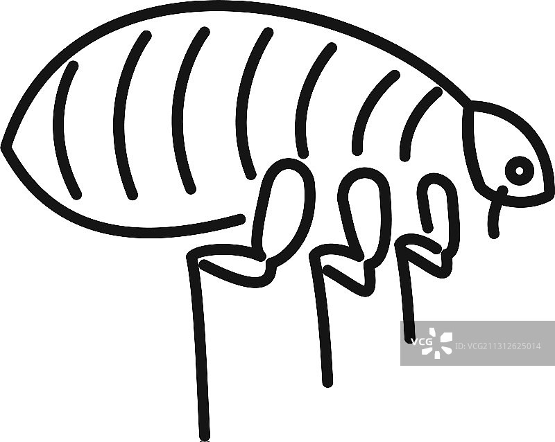 寄生虫bug图标轮廓样式图片素材