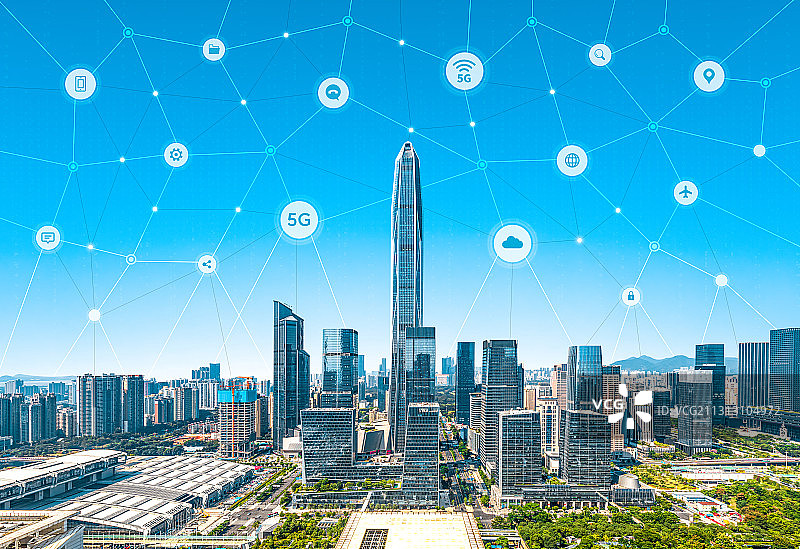 深圳5G科技城市建筑图片素材
